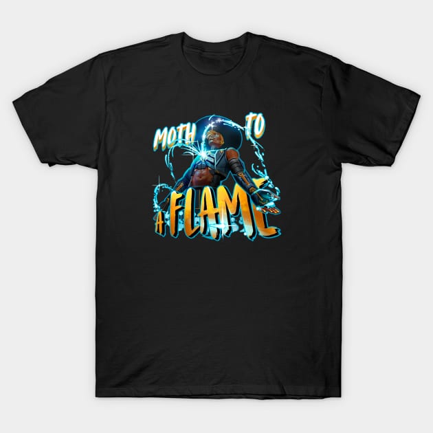 Seer - Moth To A Flame T-Shirt by Paul Draw